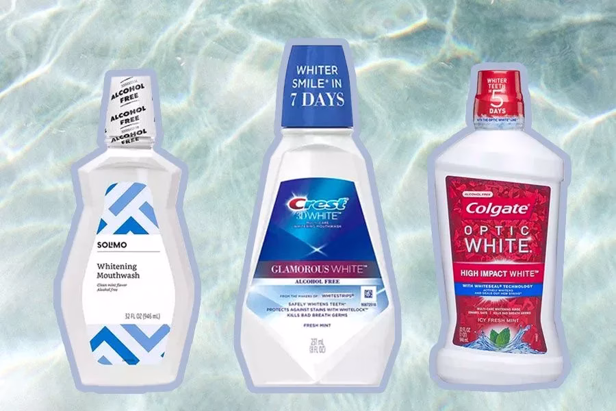 Fluoride and Hydrogen Peroxide for Oral Care BYRDIE best whitening mouthwash primary final 2fea4f6c0310444b9decc2c028227188