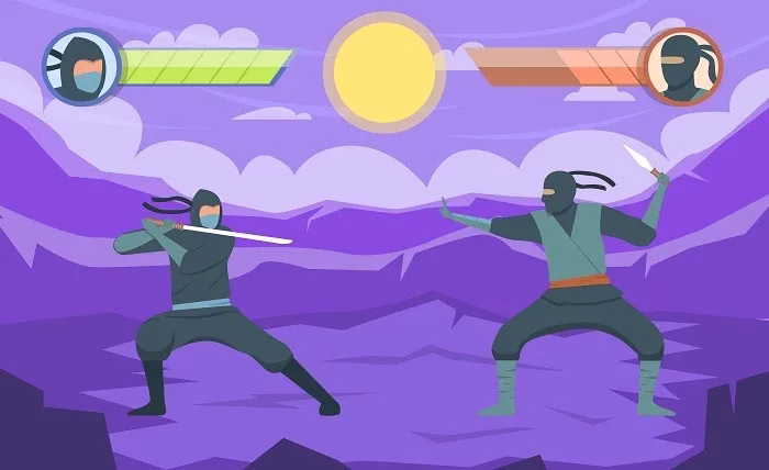 Vector Adventures: Unleashing the Power of Vector Graphics in Gaming 2202.q713.007.S.m012.c10.ninja warrior flat