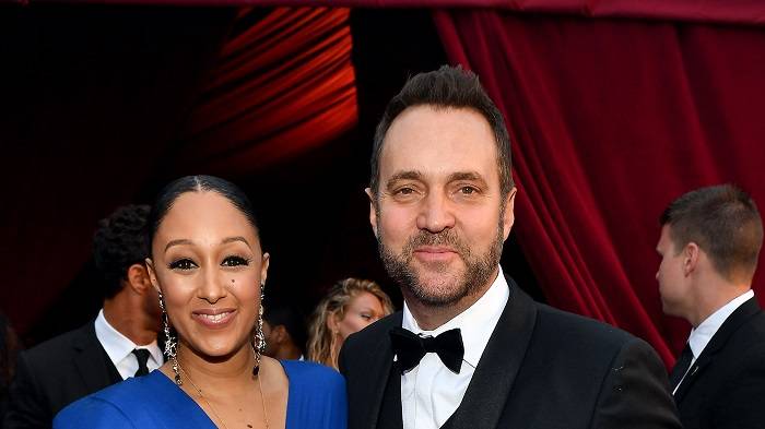 tamera mowry housley and adam housley attend tyler perry news photo 1584635419