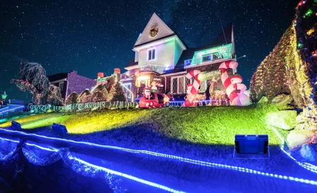Light Up Christmas Party: Creativity and joy with RGB floodlight light shows Creativity and Joy with RGB Floodlight Light Shows