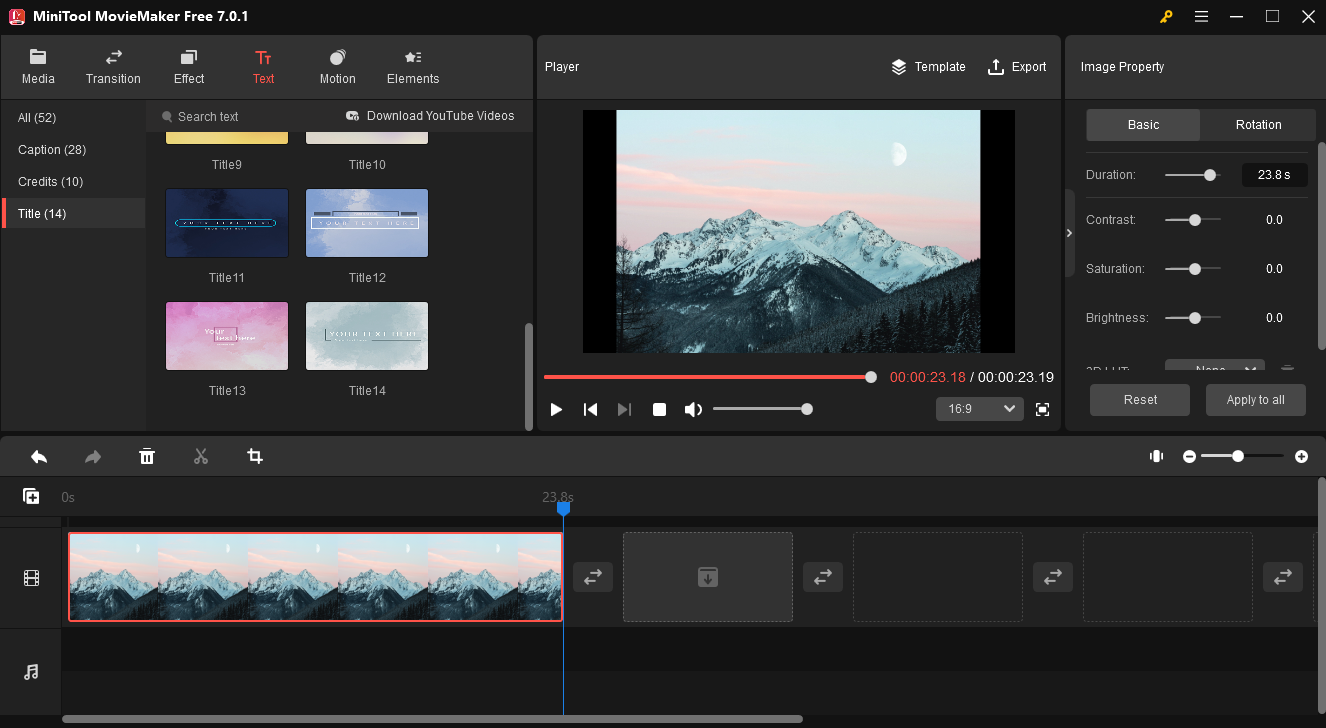 Exploring the Magic of MiniTool MovieMaker 7.0.1