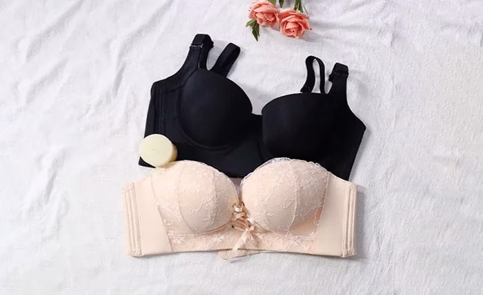 wireless push up bra pink