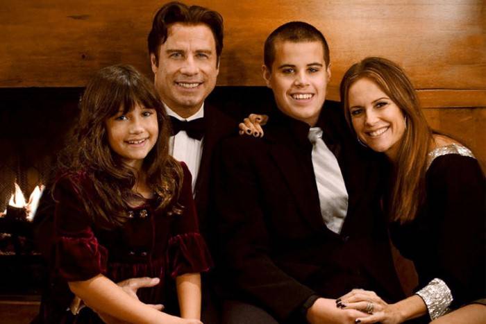 John Travolta Family Small