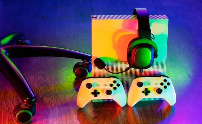Top Tech Gadgets for Gamers and Tech Enthusiasts high angle controllers headphones 23 2149829136